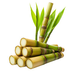 Fresh Green Sugarcane Stalks, Sweet Harvest, Natural Sugarcane