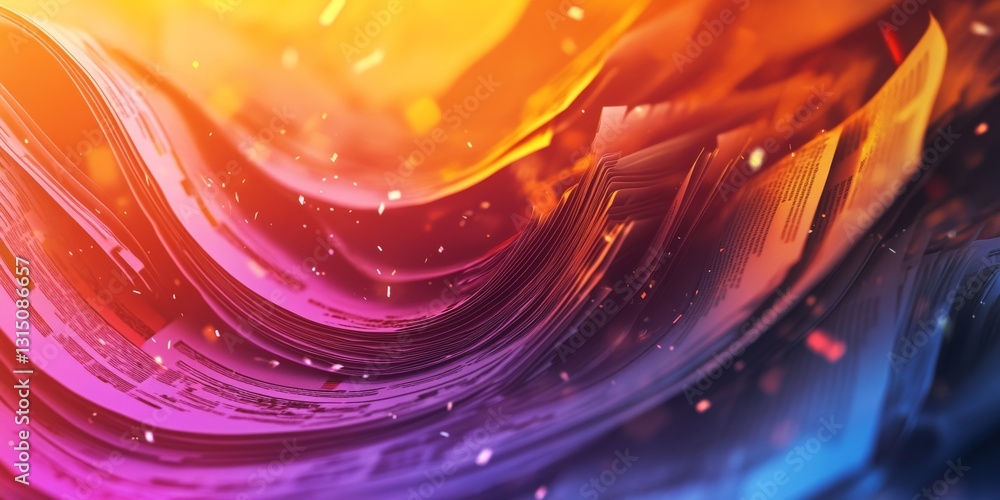 Poster explore this vibrant abstract background showcasing dynamic colors and textures. perfect for creativ