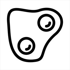 Fried Egg Icon Vector from Food and Drink Set