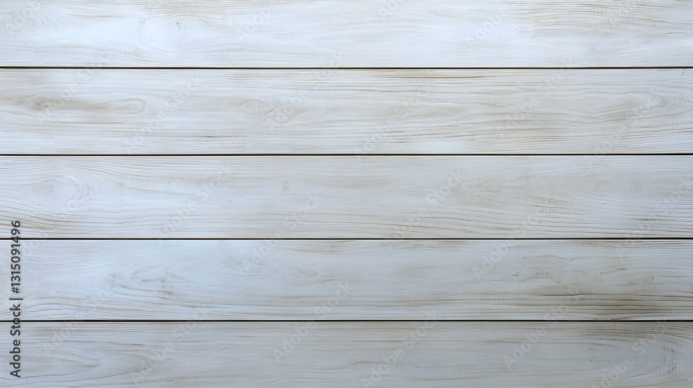 Poster white weathered wood plank background with rustic texture and horizontal lines for design copy space