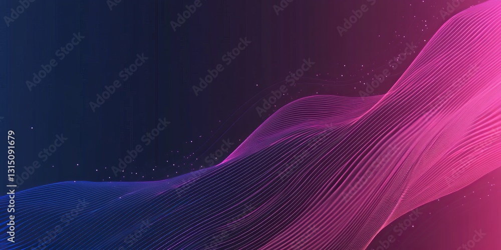 Aufkleber mesmerizing abstract gradient waves in modern digital graphic design