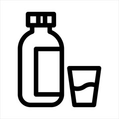 Water Drink Icon Vector from Food and Drink Set