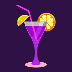 cocktail with lime
