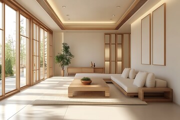 Spacious Modern Living Rooms with Clean Lines, Natural Light, and Contemporary Furniture