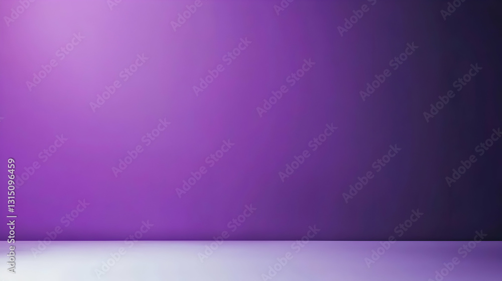 Aufkleber illuminated purple studio background with white floor gradient and soft light perfect for product pr