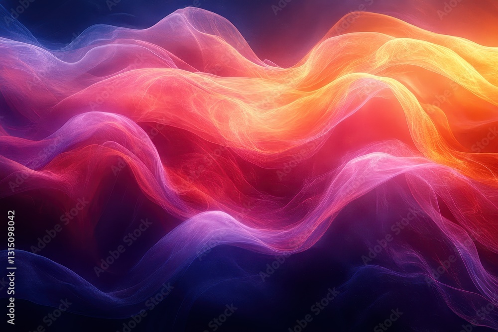 Poster vibrant swirling colors create a mesmerizing abstract design in a dynamic display of light and motio