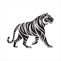 Obraz premium tiger vector illustration