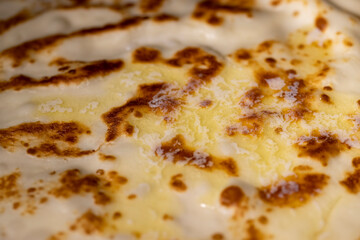 butter melts on fresh hot pancakes