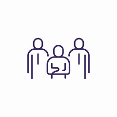 team assistance icon sign vector