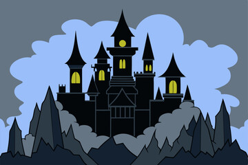 castle in the night