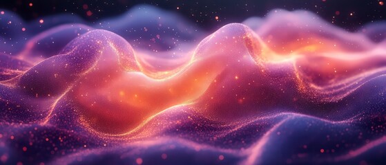 Fototapeta premium Abstract detailed futuristic shape on violet background