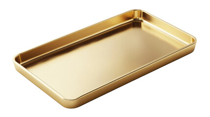 gold metal cover on white background