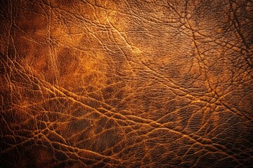 Fototapeta premium Dark Brown Grunge Leather Texture Background - Low Light Photography, Old Leather, Vintage Texture, Brown Leather Background