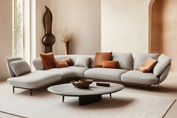 Modern Corner Sofa Living Room Design