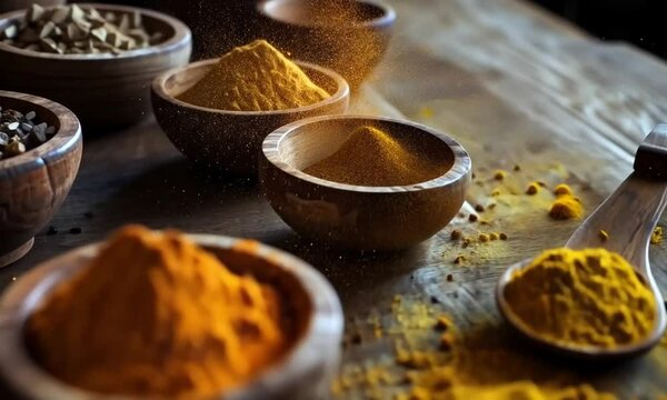 Aromatic Spices Collection: Turmeric, Cinnamon, and More