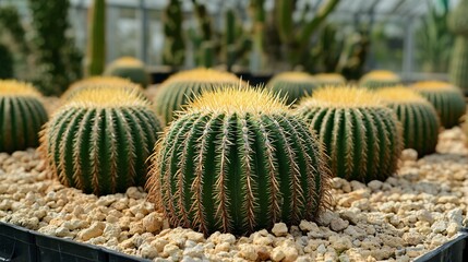 Group of Golden Barrel Cactus Usage