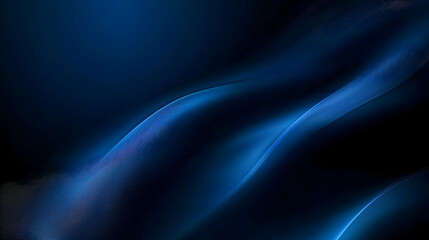 Obraz premium Dark Blue Abstract Background With Flowing Lines And Subtle Glowing Effect In Modern Design For Wallpaper Or Presentation