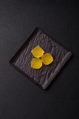 Jelly candies or homemade marmalade with different flavors