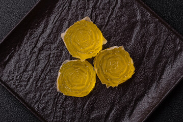 Jelly candies or homemade marmalade with different flavors