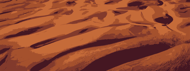 Desert Sand Dunes with Wind Patterns

