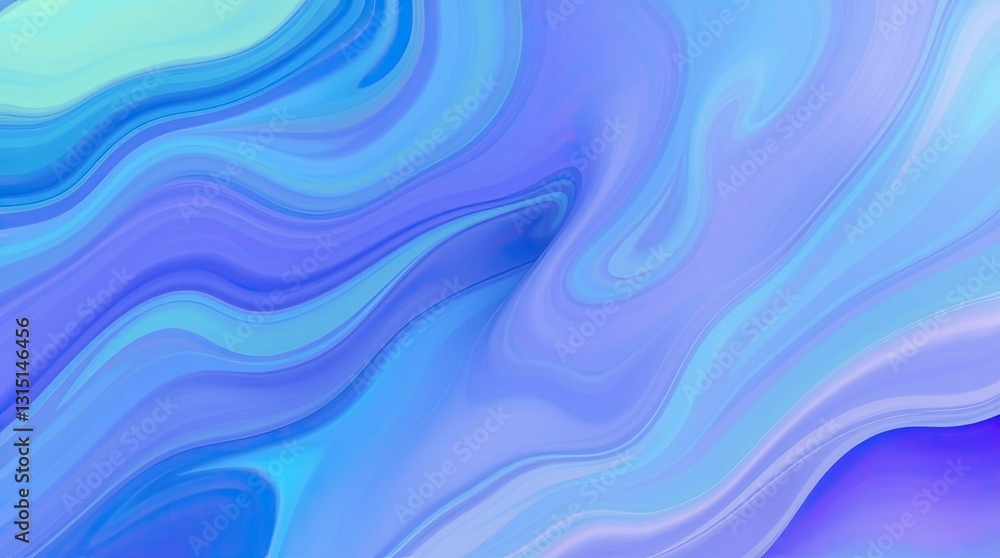 Poster a captivating abstract background art features gentle waves of soft colors blending harmoniously tog