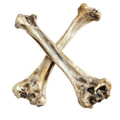 two bones are shown on a transparent background