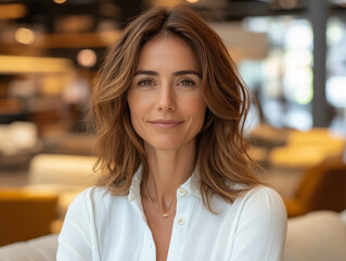 Entrepreneurial Elegance: Portrait of Female Small Business Owner in Furniture Store
