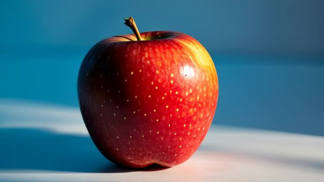 Fresh Red Apple Close-Up