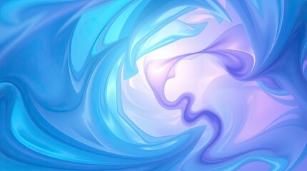 Fototapeta premium Soft and colorful abstract background art showcases elegant flowing shapes that blend blue and purple tones creating a serene and inspiring atmosphere