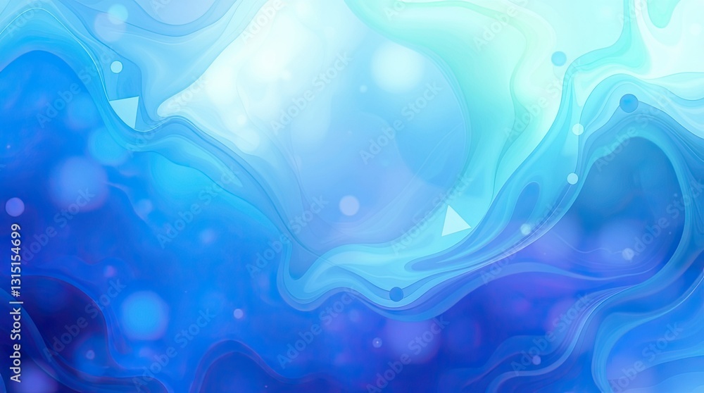 Poster soft colors intertwine to create a serene and colorful abstract background evoking feelings of tranq