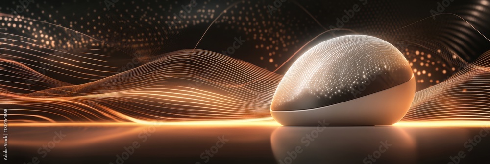 Poster innovative neurostimulation helmet promotes hair growth with gentle light and dynamic wave signals i