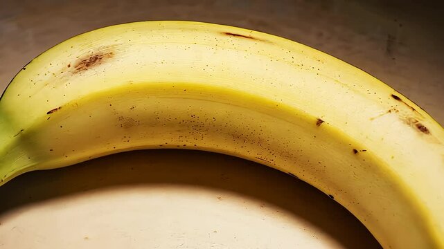 Fresh Yellow Banana Close-Up