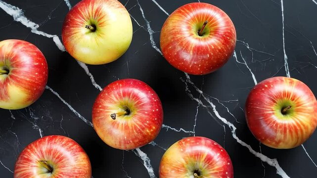 Fresh Red Apple Close-Up