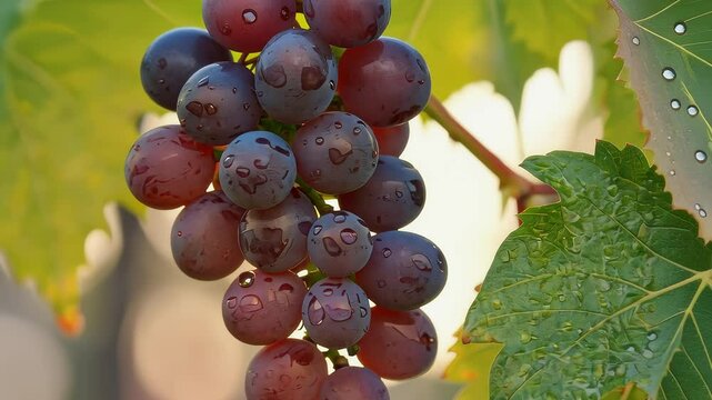 Organic Grapes with Natural Light