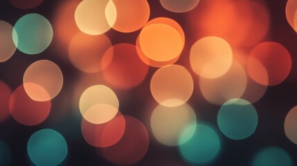 Abstract bokeh background with warm and cool colors.