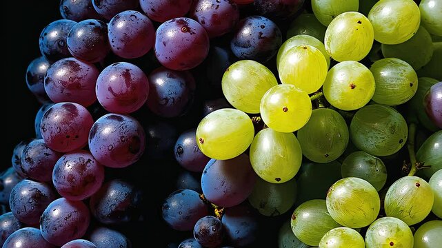 Organic Grapes with Natural Light
