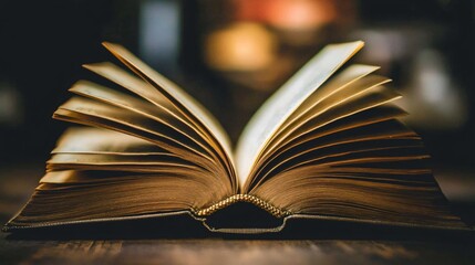 Obraz premium Detailed Open Book for Reading Enthusiasts