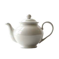 Elegant White Porcelain Teapot Classic Design Kitchenware Home Decor