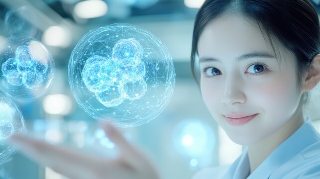 Woman immersed in a captivating virtual reality adventure, exploring the digital frontier