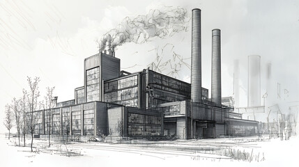 old factory in the city