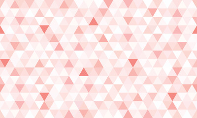 Seamless red triangle mosaic background. Abstract gradient retro geometric or triangular shapes pattern. Vector illustration.