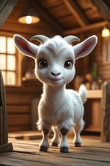 baby goat on a farm