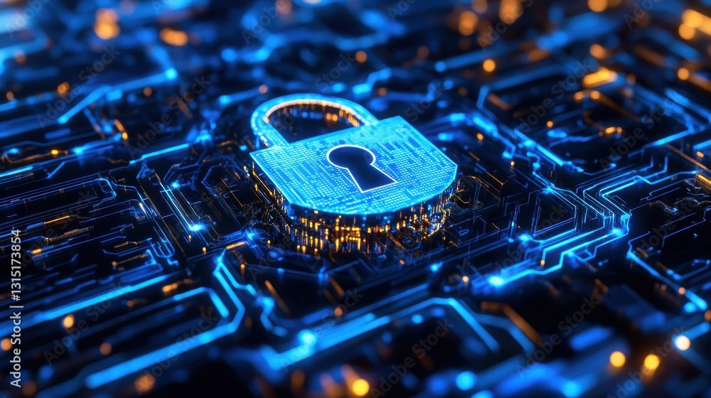 Poster cybersecurity measures digital world infographic high-tech environment abstract viewpoint data prote