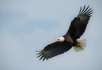 Fototapeta premium Bald Eagle in Flight