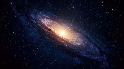 Spiral galaxy in deep space (4)