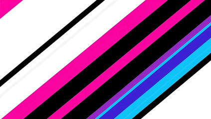 Colorful Abstract Stripes in Diagonal Composition