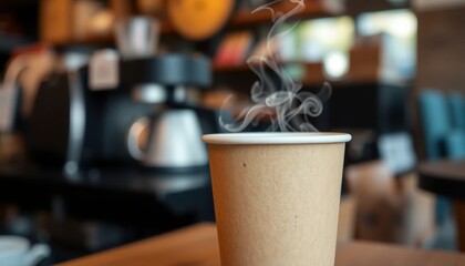 Cup of coffee on the table