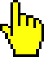 yellow mouse pointer