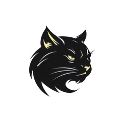 Cat logo. Cat head. Cat Head logo on white background. Vector illustration.