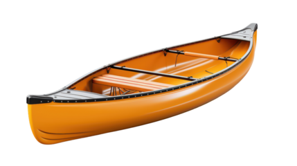 3D Canoeing Isolated on Transparent Background, PNG